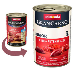 Gran Carno Junior (Говядина, сердце индейки), 800г × 6шт
