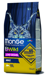 Корм Monge Cat Bwild Low Grain Adult (Зайчатина) для кошек 1.5кг