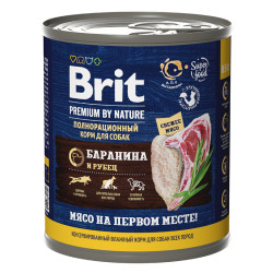 Brit Premium Dog (Баранина с рубцом) 850г